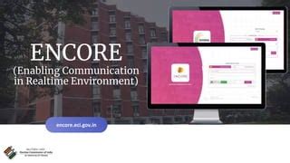 encore portal.